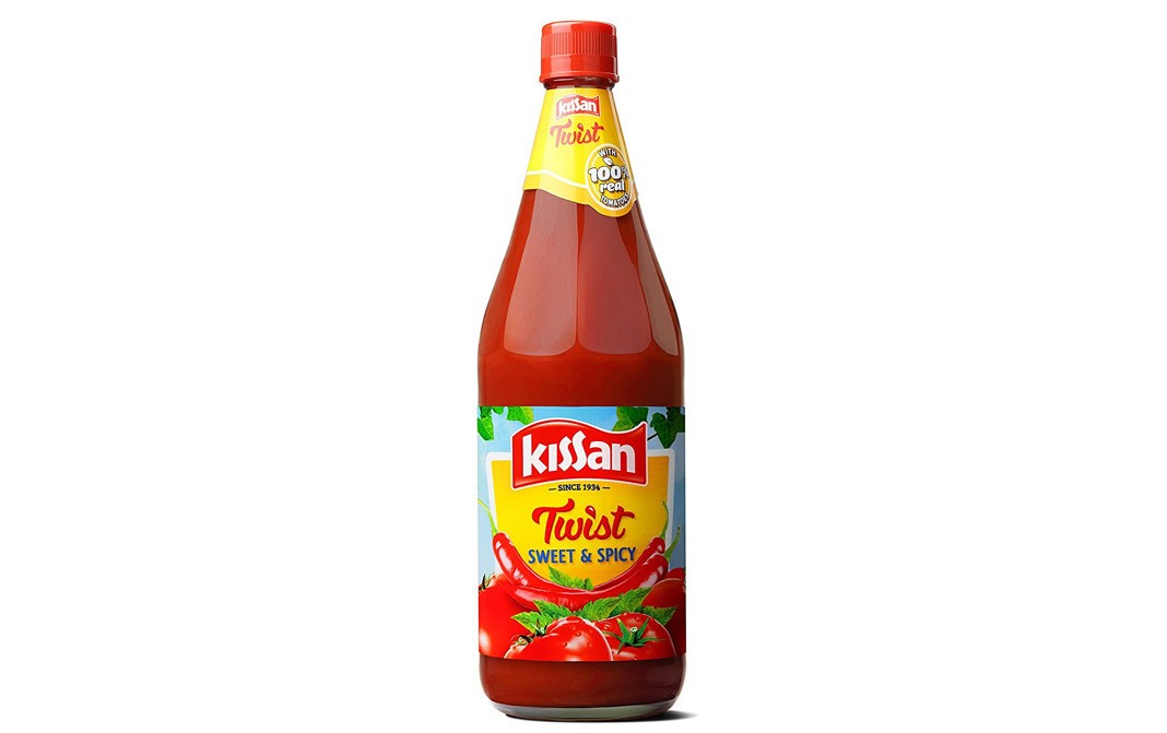 Kissan Twist Sweet & Spicy Sauce   Glass Bottle  1 kilogram